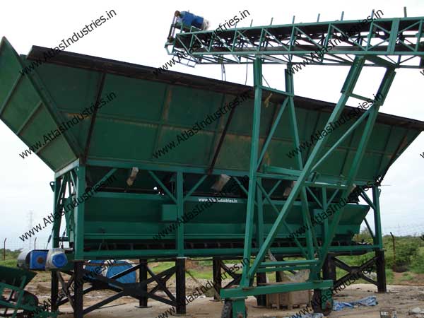 200 m3/hr. stationary concrete mixing plant installed in India