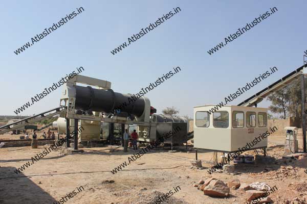 Double drum asphalt plant near Merta, Rajasthan