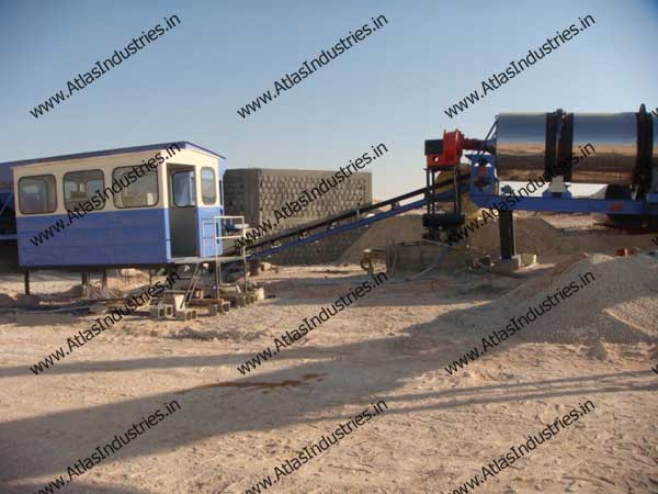 Drum mix type asphalt plant installed in Libya