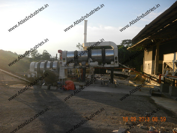 Double drum asphalt drum plant for Malaysia