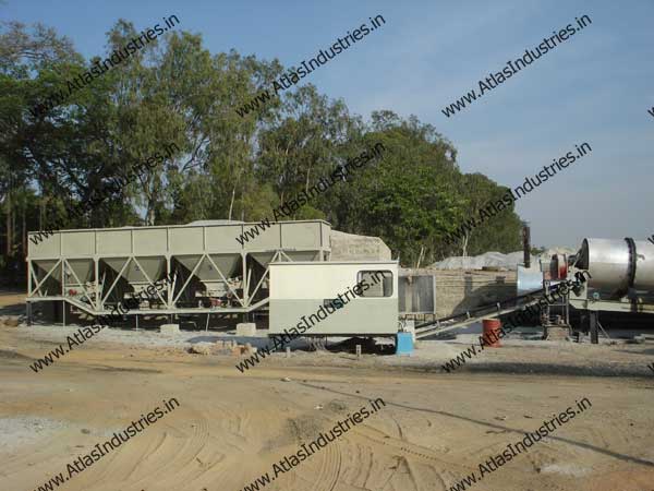 Asphalt drum mix plant installed near Bangalore, India