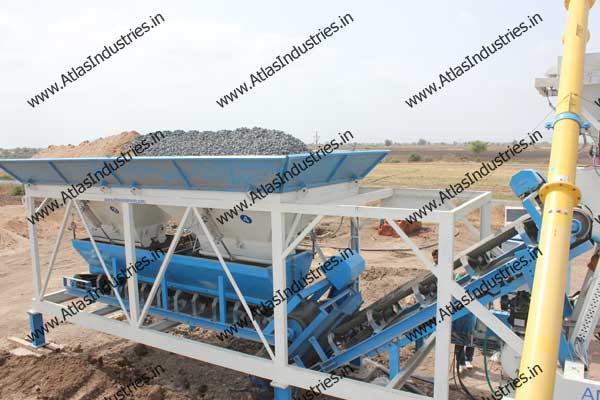 15 m3/hr. concrete mixer machine installed near Dhandhuka, India