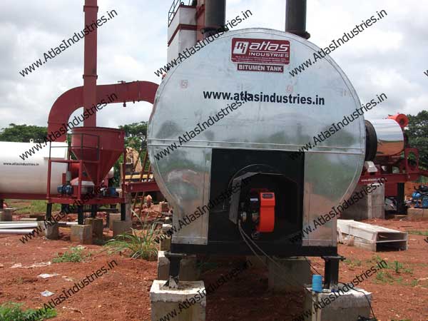 Asphalt Drum Mix Plant with 50 T hot mix storage silo - Nigeria