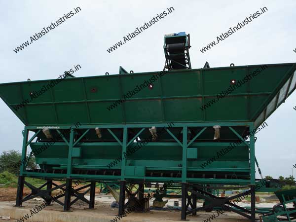 200 m3/hr. stationary concrete mixing plant installed in India