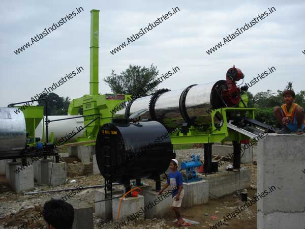 Asphalt drum mixing type plant installed in Philippines