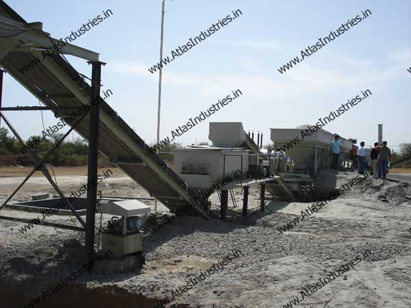 Combined Asphalt Mixing and Wet Mixing Plant installed in India