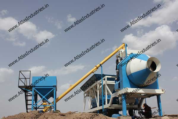 15 m3/hr. concrete mixer machine installed near Dhandhuka, India