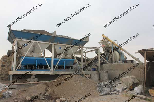 Concrete plant of 20 cum installed near Saputara, Gujarat