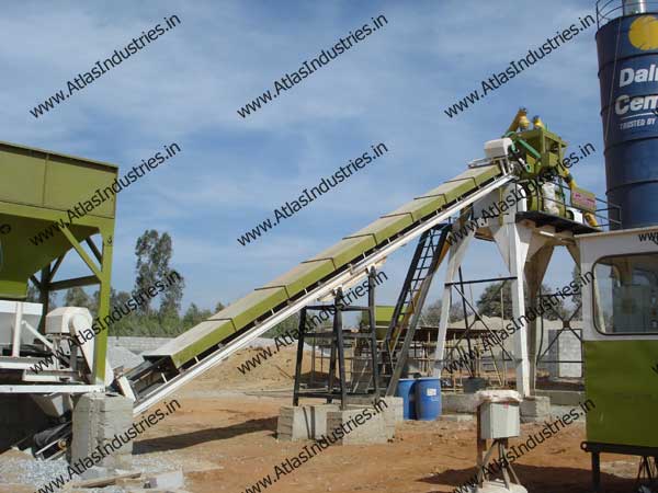 Stationary Concrete Batch Plant installed in India
