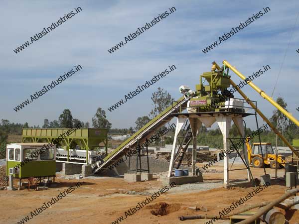 Stationary Concrete Batch Plant installed in India
