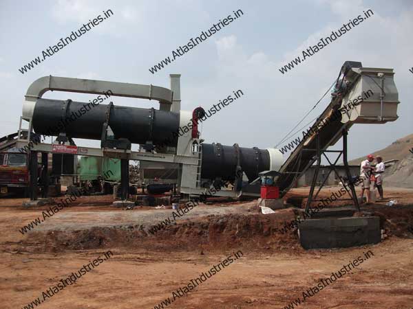 Double drum type asphalt drum mix plant in Kolhapur, India