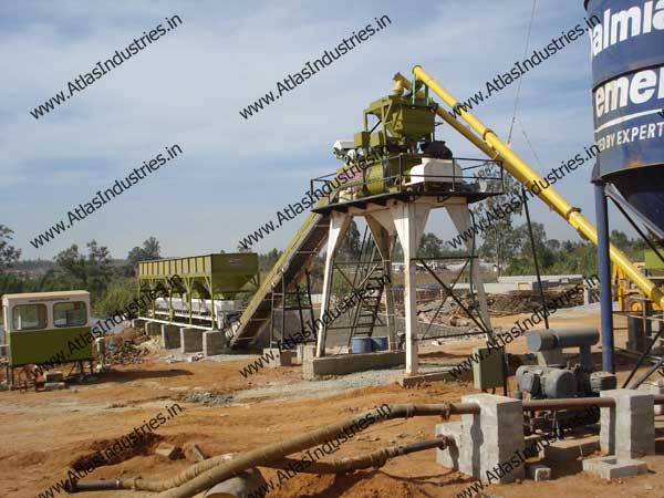 Stationary Concrete Batch Plant installed in India