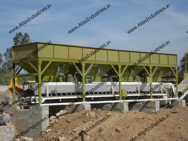Stationary Concrete Batch Plant installed in India
