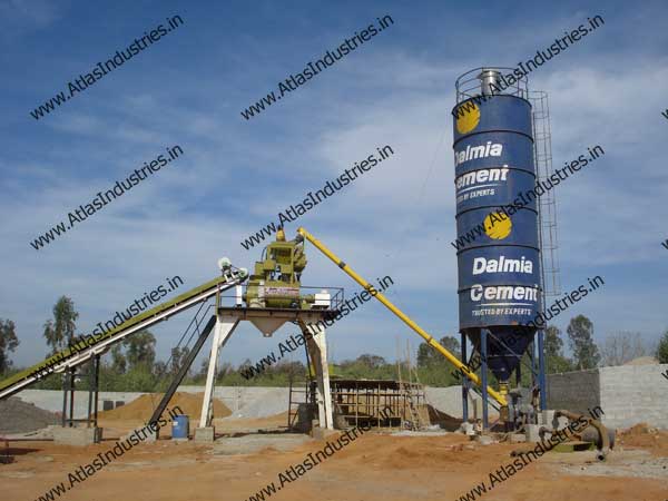 Stationary Concrete Batch Plant installed in India