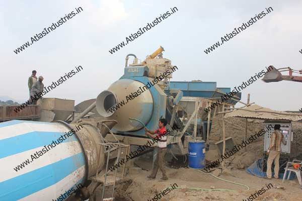 Concrete plant of 20 cum installed near Saputara, Gujarat