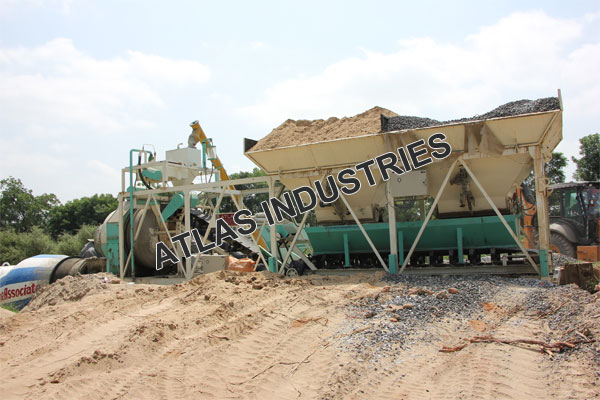 18-20 m3/hr. portable concrete plant Near Mehsana