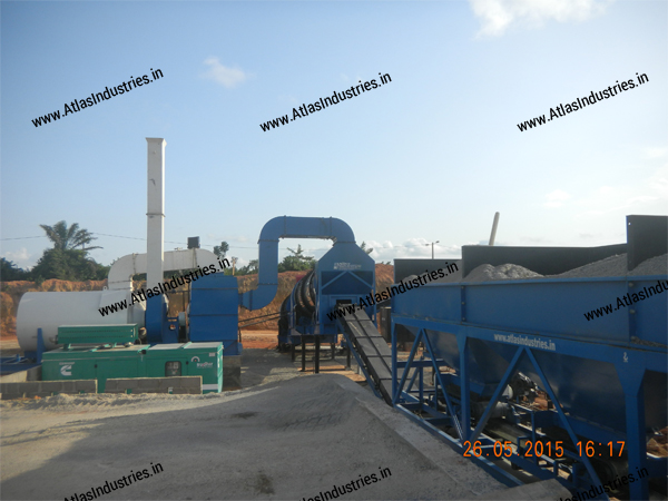 Counterflow asphalt drum mixer Ivory Coast, Africa