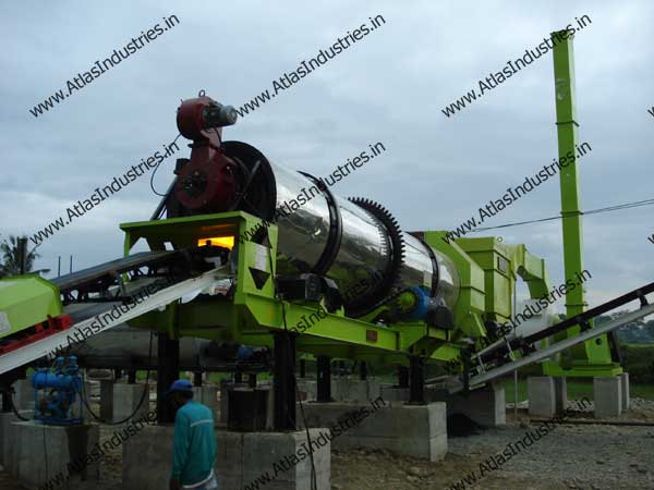 Asphalt drum mixing type plant installed in Philippines