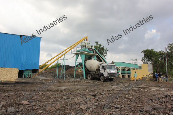 30 m3/hr. stationary concrete plant in Aurangabad