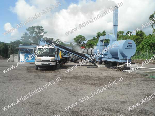 Portable asphalt drum mix plant in Samoa