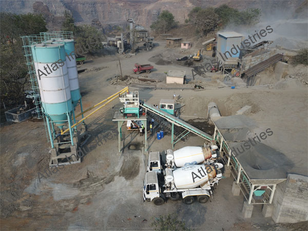 60 cum stationary concrete batch plant Nr Mumbai