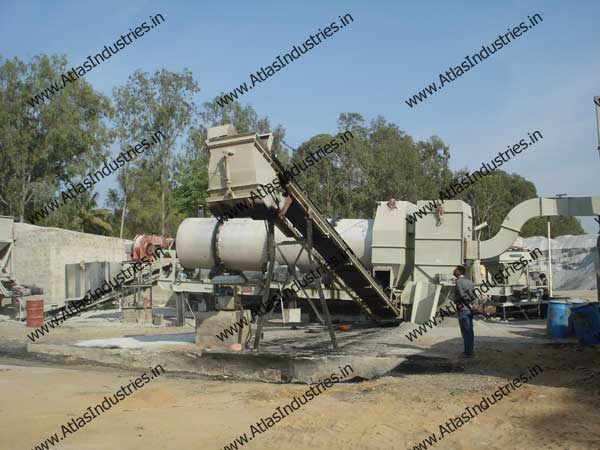 Asphalt drum mix plant installed near Bangalore, India