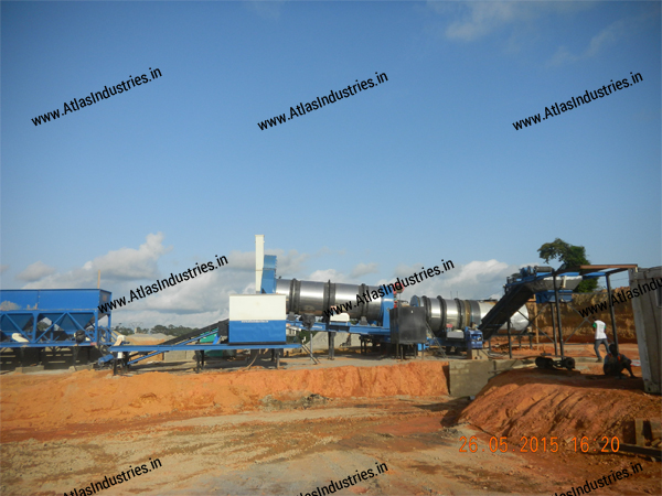 Counterflow asphalt drum mixer Ivory Coast, Africa