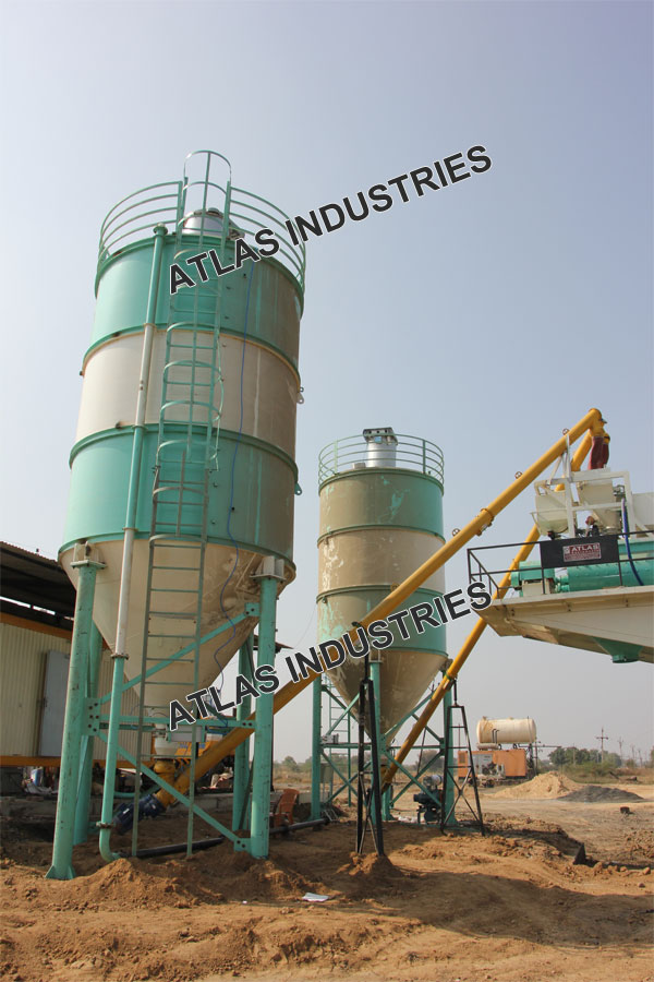 30 cum mobile batching plant with 2 x 60 tons silo