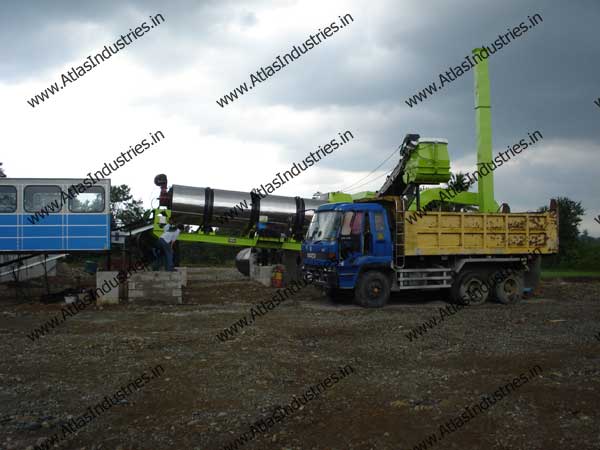 Asphalt drum mixing type plant installed in Philippines