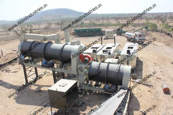 Double drum asphalt plant near Merta, Rajasthan
