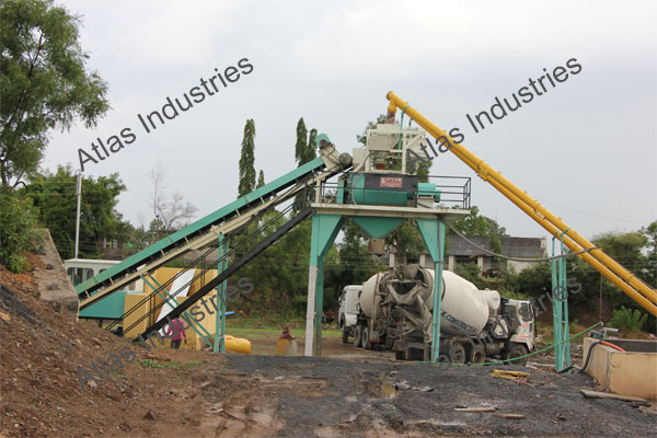 30 m3/hr. stationary concrete plant in Aurangabad