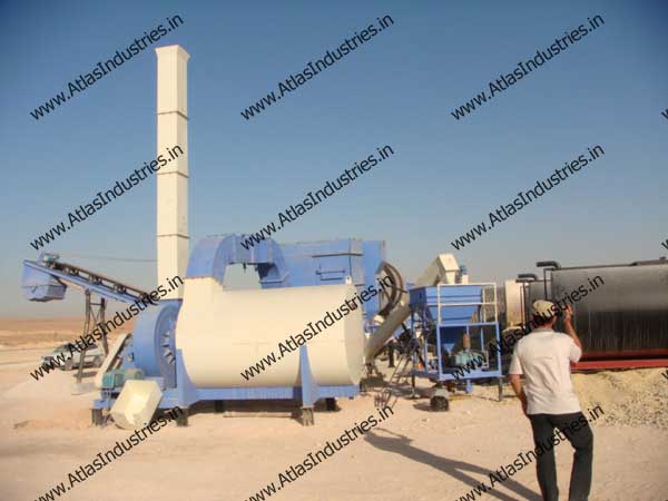 Drum mix type asphalt plant installed in Libya