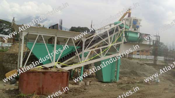 Mobile concrete plant in Bhutan