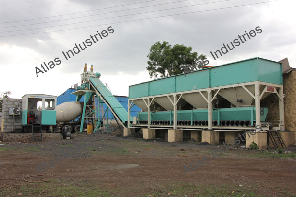 30 m3/hr. stationary concrete plant in Aurangabad