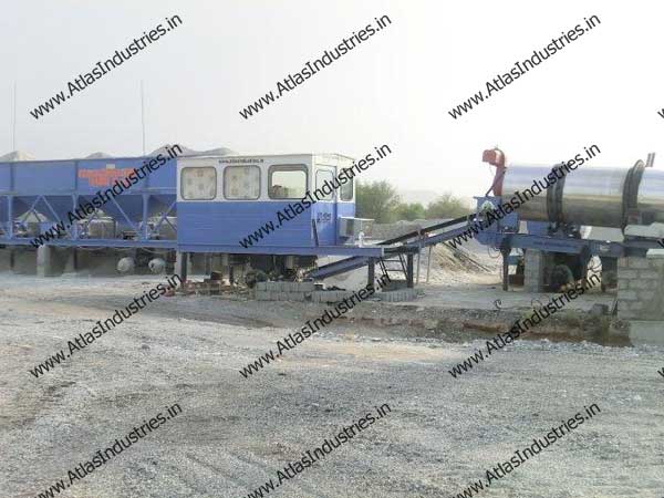 Mobile asphalt mixing plant installed in Oman