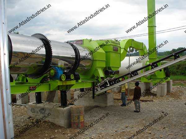 Asphalt drum mixing type plant installed in Philippines