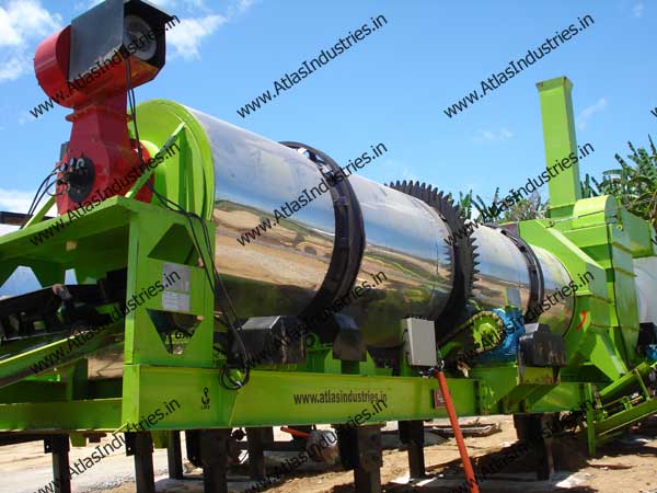 Portable drum mixing plant installed in Philippines