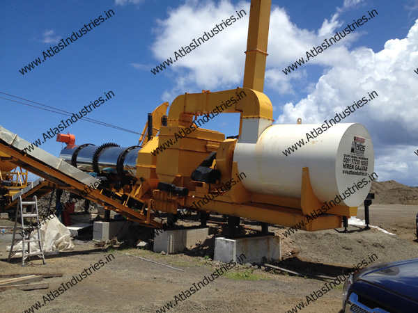 40-60 tph mobile asphalt mixer installed in American Samoa