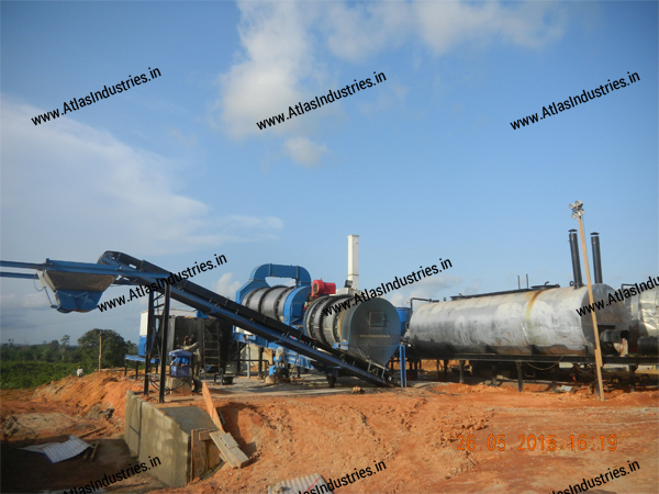 Counterflow asphalt drum mixer Ivory Coast, Africa