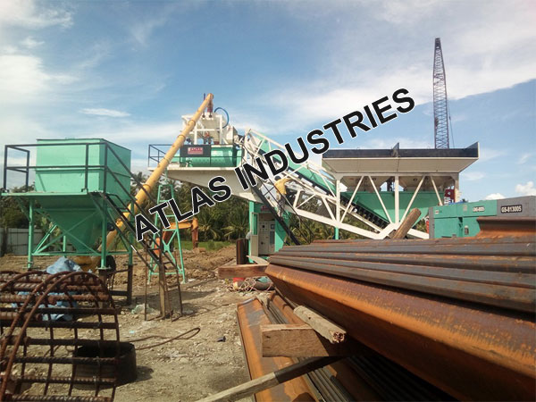 Mobile concrete plant 30 cum Philippines