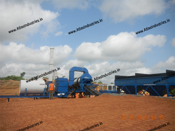 Counterflow asphalt drum mixer Ivory Coast, Africa