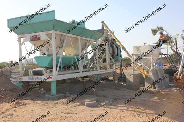 Concrete plant of capacity 20 m3/hr. installed near Mundra, Gujarat