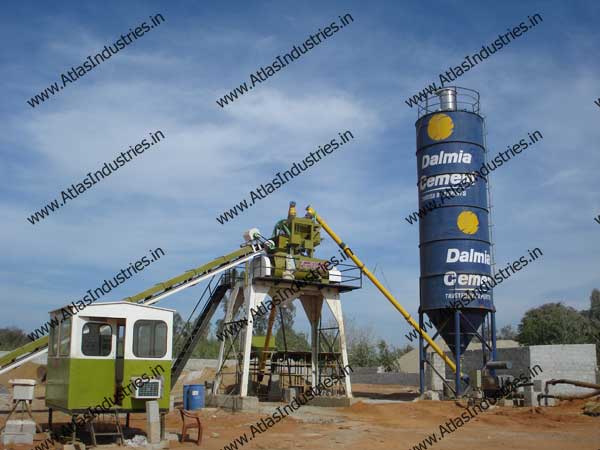 Stationary Concrete Batch Plant installed in India