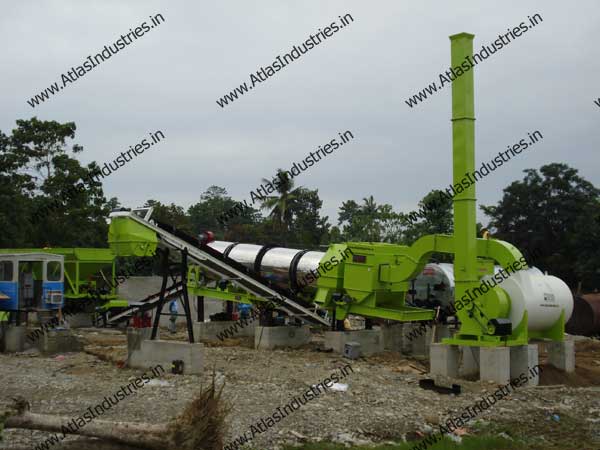 Asphalt drum mixing type plant installed in Philippines