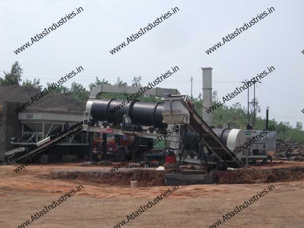 Double drum type asphalt drum mix plant in Kolhapur, India