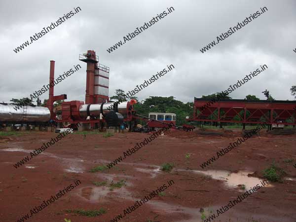 Asphalt Drum Mix Plant with 50 T hot mix storage silo - Nigeria