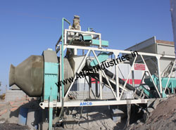 Portable concrete mixer