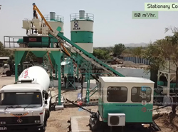 Stationary concrete plant