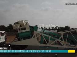 Mobile concrete plant video