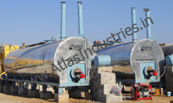 Bitumen storage and transfer tanks
